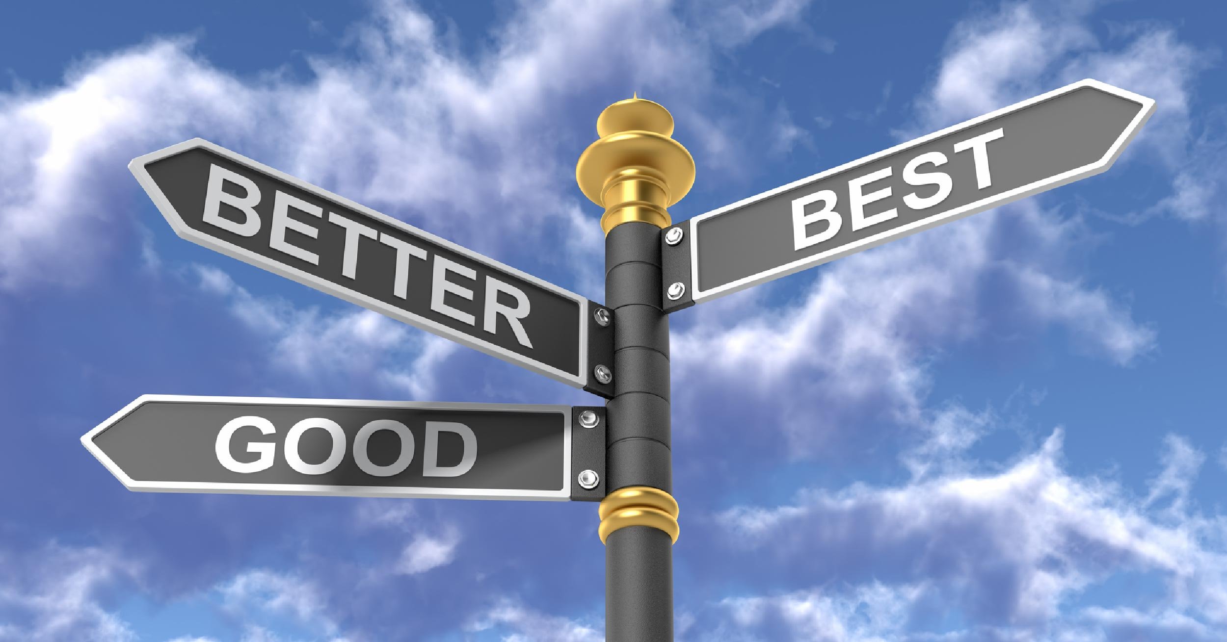 Good, better, best street signs