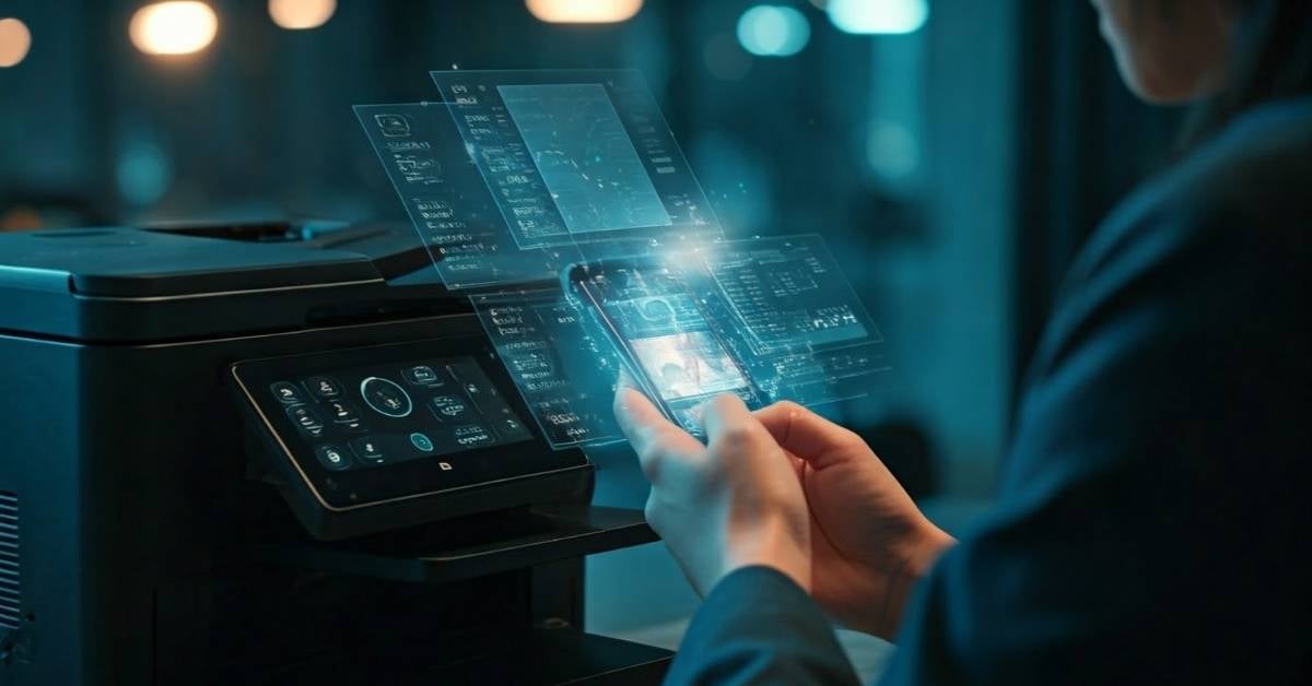 Digitized depiction of secure print ROI. 