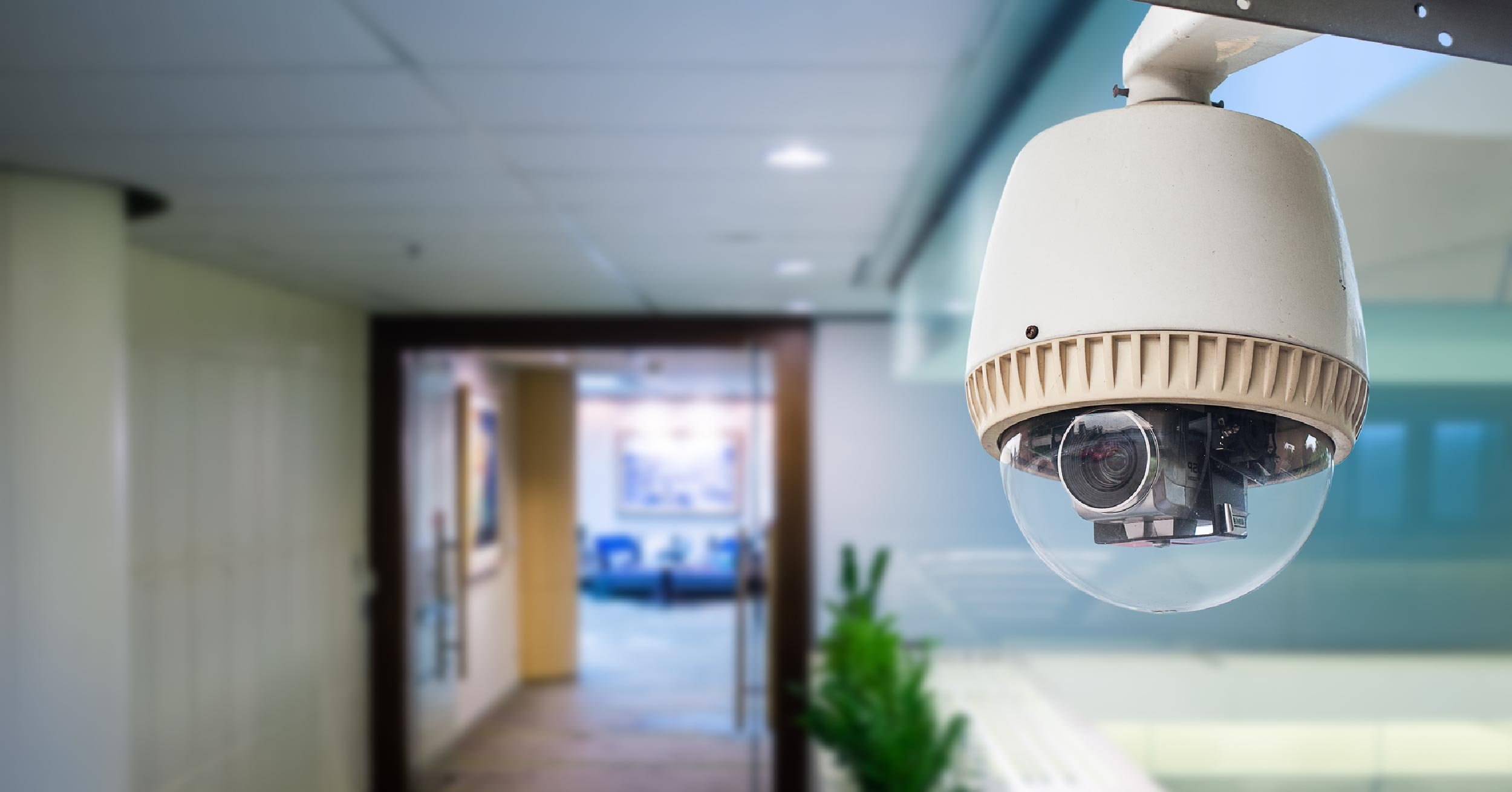 A surveillance camera deters security incidents and helps organizations understand where there may be safety hazards throughout their environment.