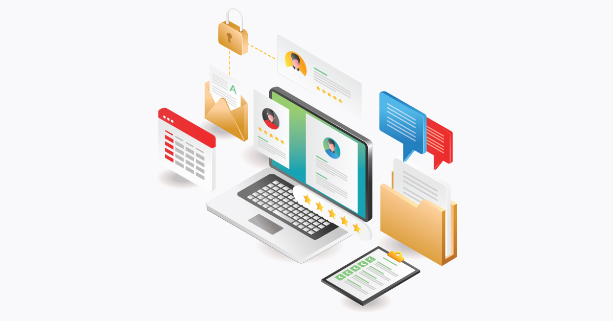 Document management system components.
