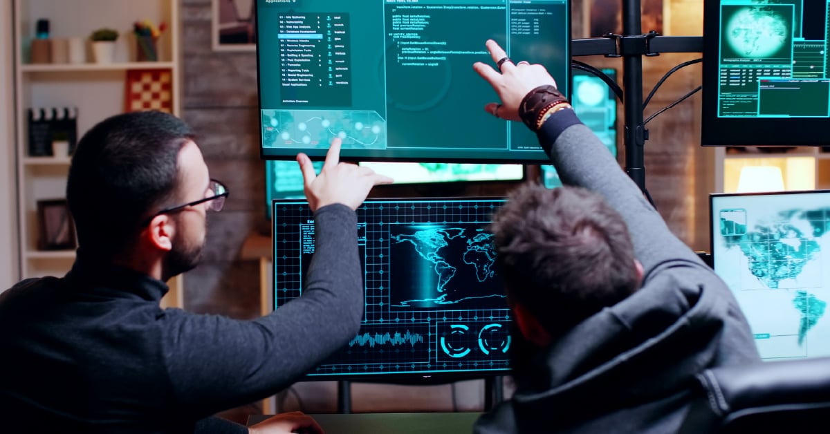 Hackers finding vulnerabilities. 