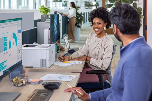 Office setting copier and printer