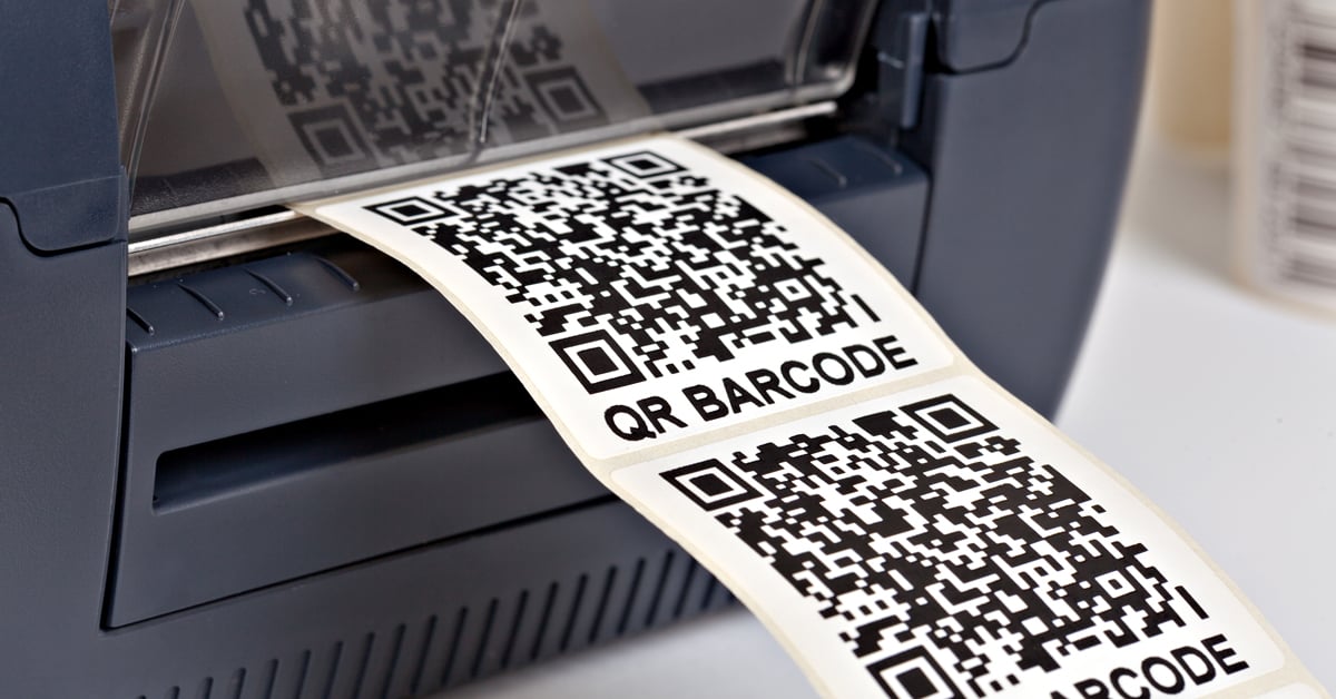 QR code printing. 
