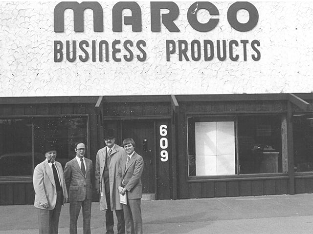 black and white photo of Gary Marsden & Dave Marquardt